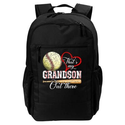 That's My Grandson Out There Baseball Grandma Mother's Day Daily Commute Backpack