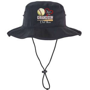 That's My Grandson Out There Baseball Grandma Mother's Day Legacy Cool Fit Booney Bucket Hat