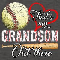 That's My Grandson Out There Baseball Grandma Mother's Day Vector Backpack