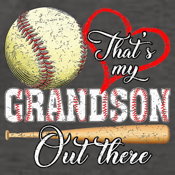 That's My Grandson Out There Baseball Grandma Mother's Day Vector Backpack