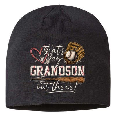 ThatS My Grandson Out There Baseball Grandma Sustainable Beanie