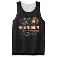 ThatS My Grandson Out There Baseball Grandma Mesh Reversible Basketball Jersey Tank