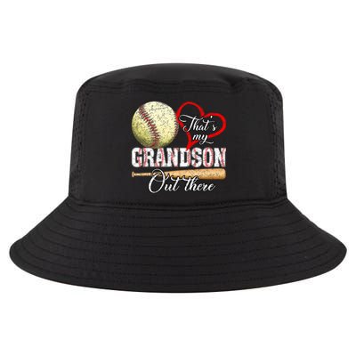 Thats My Grandson Out There Baseball Grandma Mothers Day Cool Comfort Performance Bucket Hat