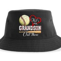 Thats My Grandson Out There Baseball Grandma Mothers Day Sustainable Bucket Hat