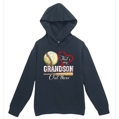 Thats My Grandson Out There Baseball Grandma Mothers Day Urban Pullover Hoodie