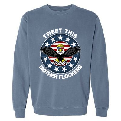 Trump Merica Gift Trump Merica Meaningful Gift Funny Gift Garment-Dyed Sweatshirt