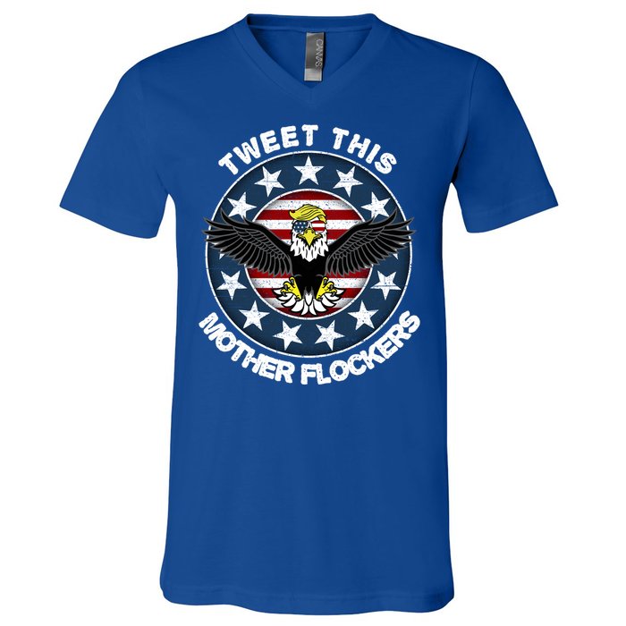 Trump Merica Gift Trump Merica Meaningful Gift Funny Gift V-Neck T-Shirt