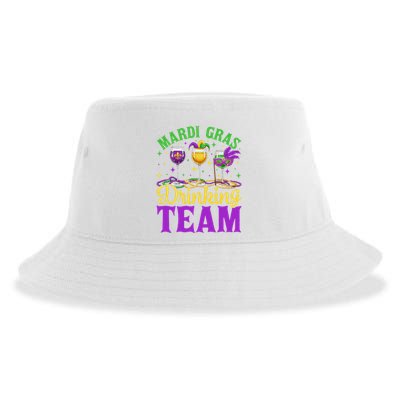 Team Mardi Gras Party Custome Drinking Beer Drink Sustainable Bucket Hat