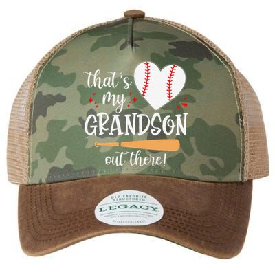 Thats My Grandson Out There Gifts Women Baseball Grandma Mom Legacy Tie Dye Trucker Hat