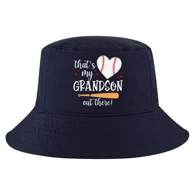 Thats My Grandson Out There Gifts Women Baseball Grandma Mom Cool Comfort Performance Bucket Hat