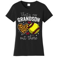 ThatS My Grandson Out There Baseball Grandma MotherS Day Women's T-Shirt