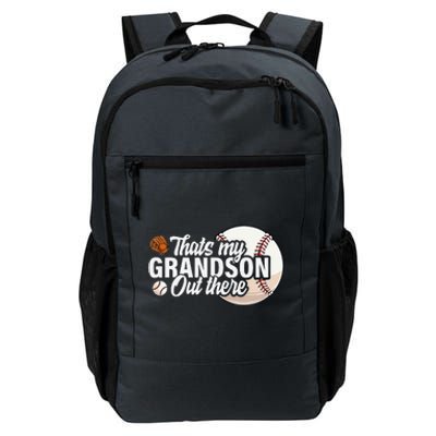 ThatS My Grandson Out There Baseball Grandpa Grandma Daily Commute Backpack