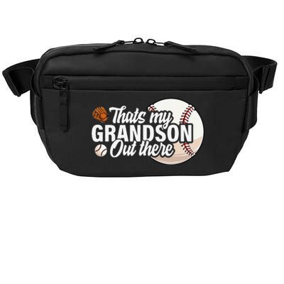 ThatS My Grandson Out There Baseball Grandpa Grandma Crossbody Pack