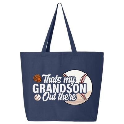 ThatS My Grandson Out There Baseball Grandpa Grandma 25L Jumbo Tote