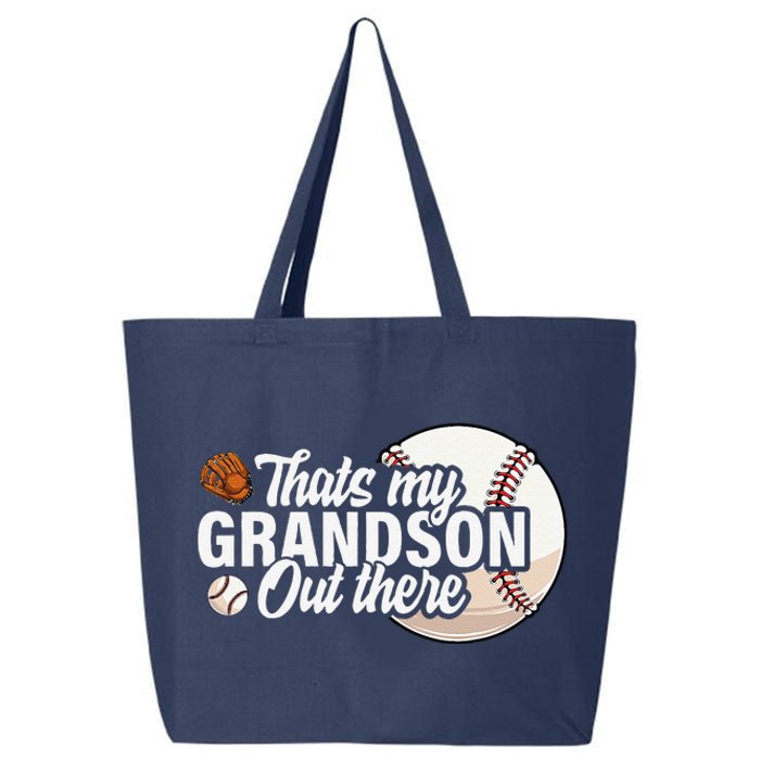 ThatS My Grandson Out There Baseball Grandpa Grandma 25L Jumbo Tote