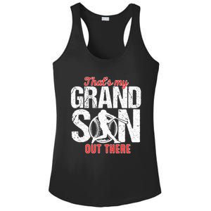 That My Grand Son Out There Baseball FatherS Day Great Gift Ladies PosiCharge Competitor Racerback Tank