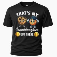 ThatS My Granddaughter Out There Softball Grandpa Grandma Cooling Performance Crew T-Shirt