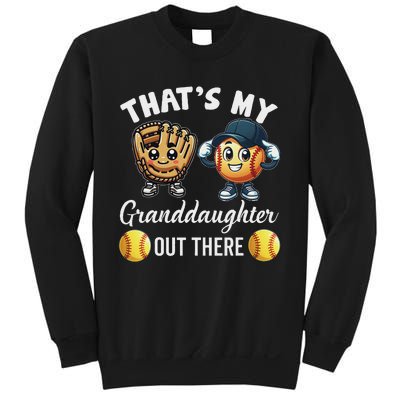 ThatS My Granddaughter Out There Softball Grandpa Grandma Sweatshirt