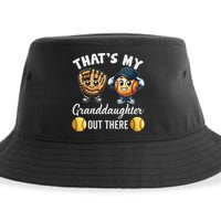 ThatS My Granddaughter Out There Softball Grandpa Grandma Sustainable Bucket Hat