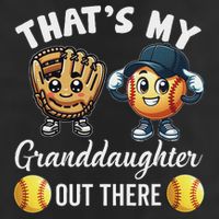 ThatS My Granddaughter Out There Softball Grandpa Grandma Adult Drive Performance Visor