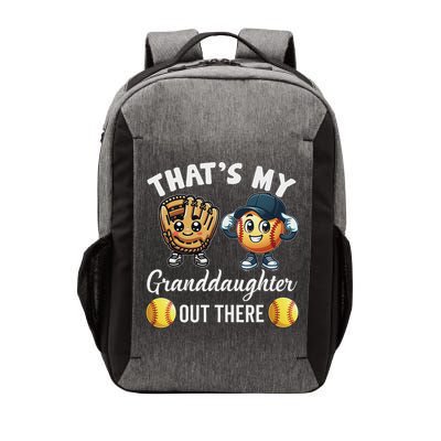 ThatS My Granddaughter Out There Softball Grandpa Grandma Vector Backpack