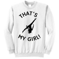 ThatS My Girl Gymnast Gymnastics Mom Dad Aerial Graphic Sweatshirt