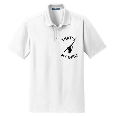 ThatS My Girl Gymnast Gymnastics Mom Dad Aerial Graphic Dry Zone Grid Polo