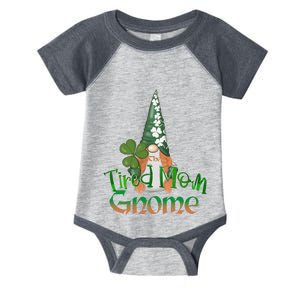 Tired Mom Gnome St. Patricks Day Pajamas Irish Mommy Family Infant Baby Jersey Bodysuit