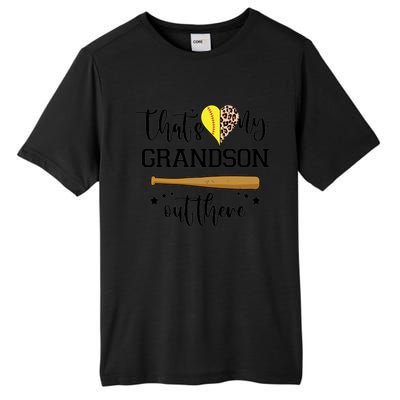 ThatS My Grandson Out There Baseball Grandma Cute Gift Tall Fusion ChromaSoft Performance T-Shirt