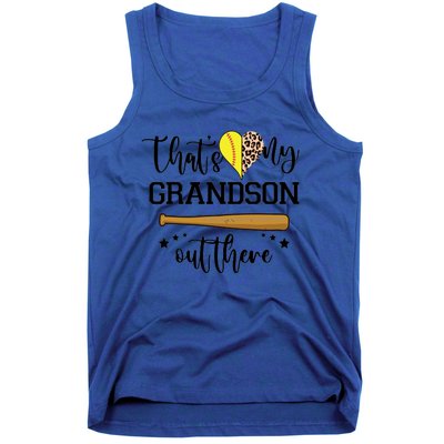 ThatS My Grandson Out There Baseball Grandma Cute Gift Tank Top