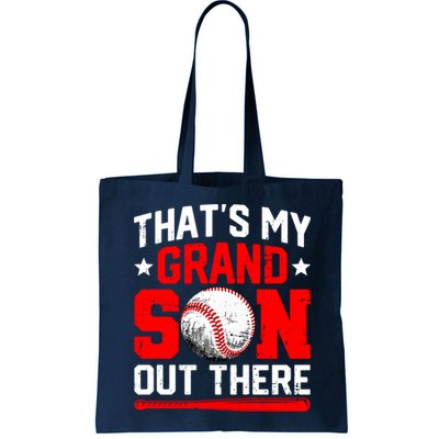 That's My Grandson Out There Grandparent Baseball Mama Papa Bag