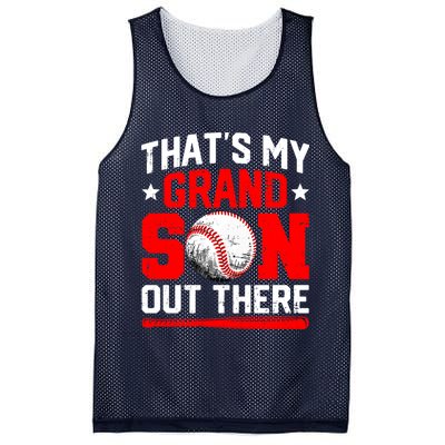That's My Grandson Out There Grandparent Baseball Mama Papa Mesh Reversible Basketball Jersey Tank