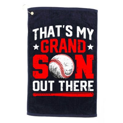 That's My Grandson Out There Grandparent Baseball Mama Papa Golf Towel