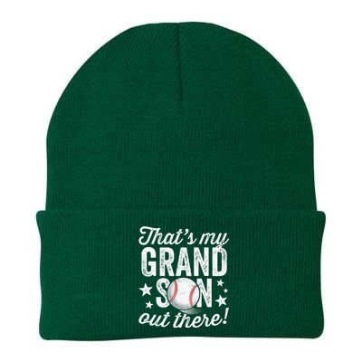 Thats My Grandson Out There Baseball Grandma Knit Cap Winter Beanie