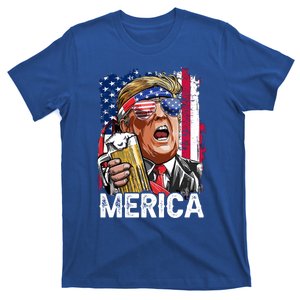 Trump Merica Gift Make 4th Of July Great Again American Flag Gift T-Shirt