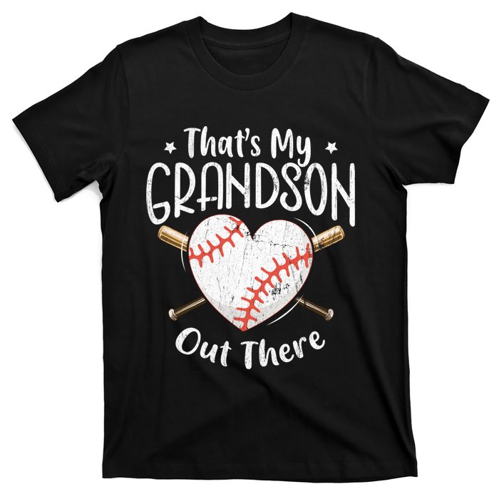 That's My Grandson Out There Baseball Grandma Mother's Day T-Shirt