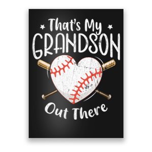 That's My Grandson Out There Baseball Grandma Mother's Day Poster