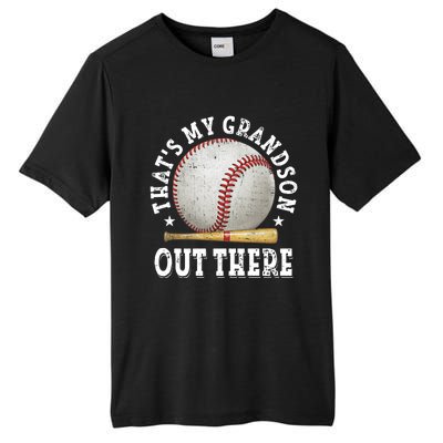 That's My Grandson Out There Baseball Mother's Day Tall Fusion ChromaSoft Performance T-Shirt