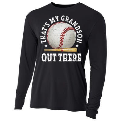 That's My Grandson Out There Baseball Mother's Day Cooling Performance Long Sleeve Crew