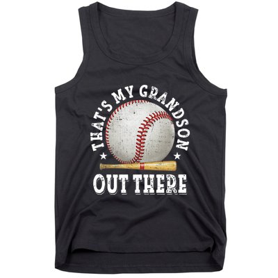 That's My Grandson Out There Baseball Mother's Day Tank Top