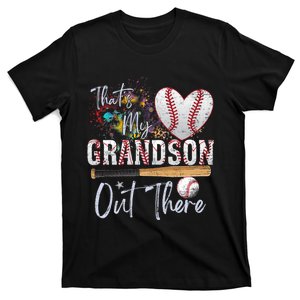 That's My Grandson Out There Baseball Grandma Mothers Day T-Shirt