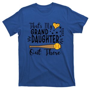 ThatS My Granddaughter Out There Softball Grandma Grandpa Gift T-Shirt