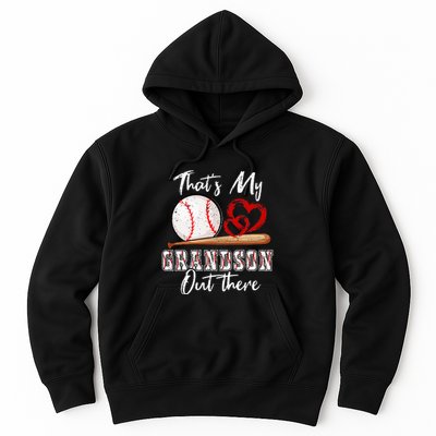 That's My Grandson Out There Baseball Grandma Mothers Day Hoodie