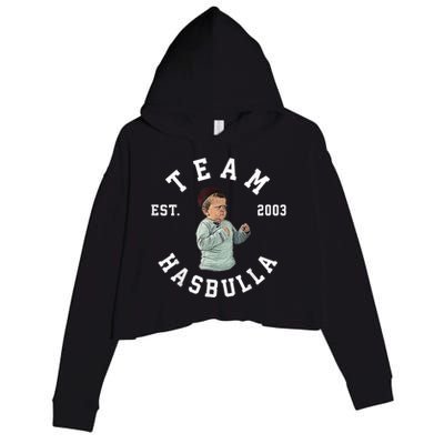 Team MMA Hasbulla Fight Meme Crop Fleece Hoodie