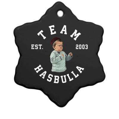 Team MMA Hasbulla Fight Meme Ceramic Star Ornament