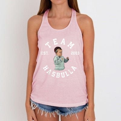 Team MMA Hasbulla Fight Meme Women's Knotted Racerback Tank