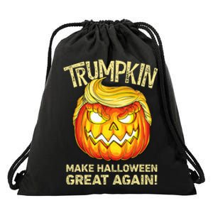 Trumpkin Make Halloween Great Again Funny Trump Pumpkin Drawstring Bag