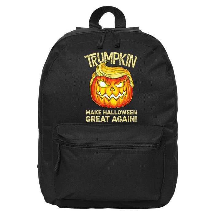 Trumpkin Make Halloween Great Again Funny Trump Pumpkin 16 in Basic Backpack