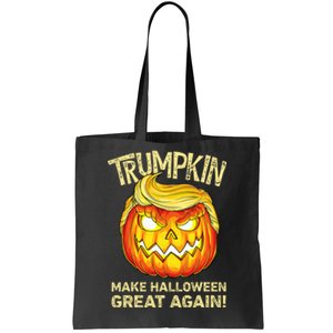 Trumpkin Make Halloween Great Again Funny Trump Pumpkin Tote Bag