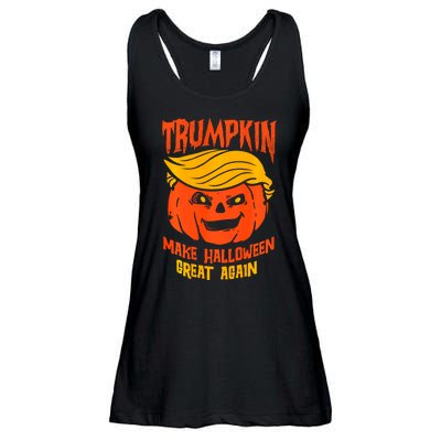 Trumpkin Make Halloween Great Again Funny Spooky Pumpkin Ladies Essential Flowy Tank